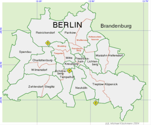 Berliner Stadtgebiet - die Heimat des Berlinischen