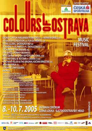 Woodstockgelände auf dem Musikfestival Colours of Ostrava