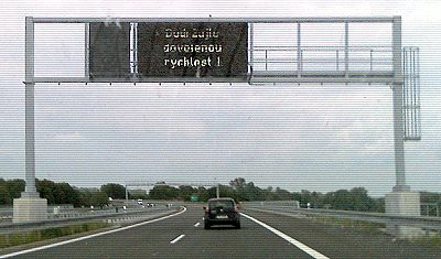 Ausländer auf der tschechischen Autobahn