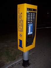 Fahrkartenautomat der Verkehrsbetriebe Ostrava – bald ausgedient?