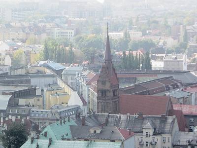 Evangelische Kirche – Blick vom Rathausturm