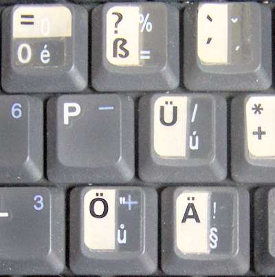 Unsere Tastaturen 2: Notebook germanisiert und bohemisiert