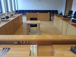 Gerichtssaal in Deutschland