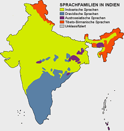 Indien – Sprachfamilien