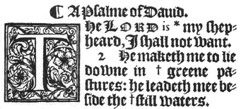 Psalm 23 in der KJV-Fassung (1611)
