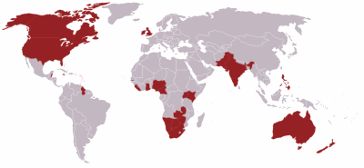 Länder mit Englisch als Amtssprache