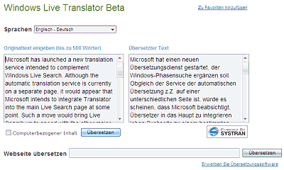 Microsoft testet einen neuen Online-Übersetzer