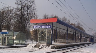 Ostrava-Zentrum - die neue Eisenbahnhaltestelle