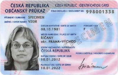 Neuer tschechischer Personalausweis