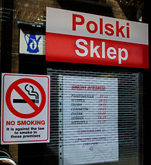 Polnisches Geschäft in Großbritannien