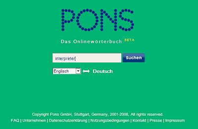 PONS.eu - Onlinewörterbuch