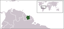 Suriname in Südamerika