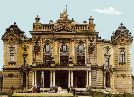 Stadttheater in Mährisch-Ostrau, Baujahr 1907