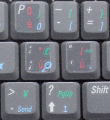 Drahtlose Tastatur für Palm mit tschechischen Überklebern